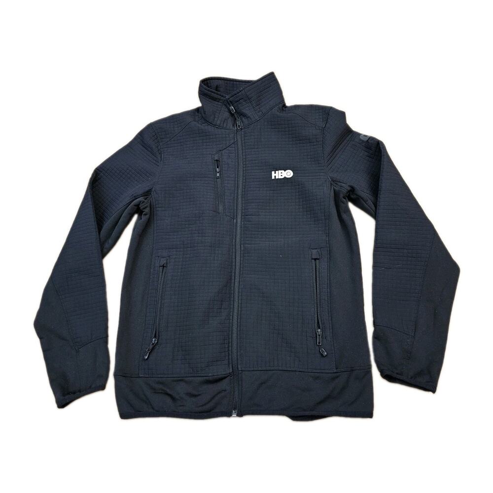 OGIO Men's Full-Zip Performance Jacket Black Performance Medium HBO Logo